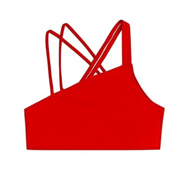 New Kanu Surf Girls Size 14 Red Julia UPF 50+ Beach Sport Angle Bikini Swimsuit - Picture 2 of 3